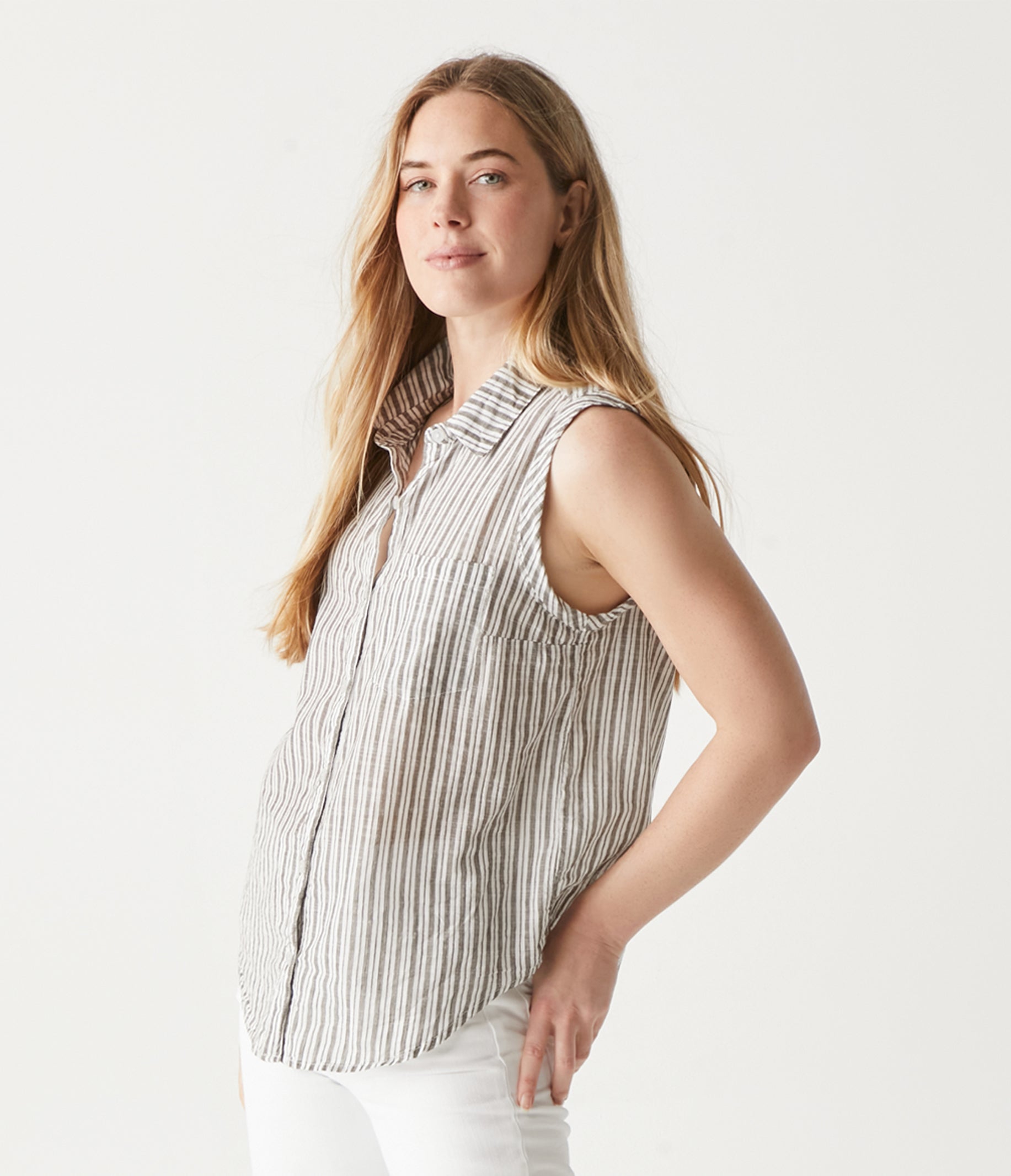 Monique Button Down Tank