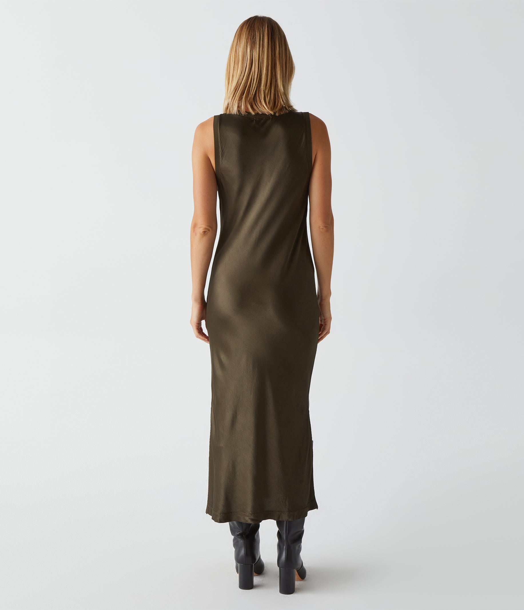 Randi Satin Midi Dress