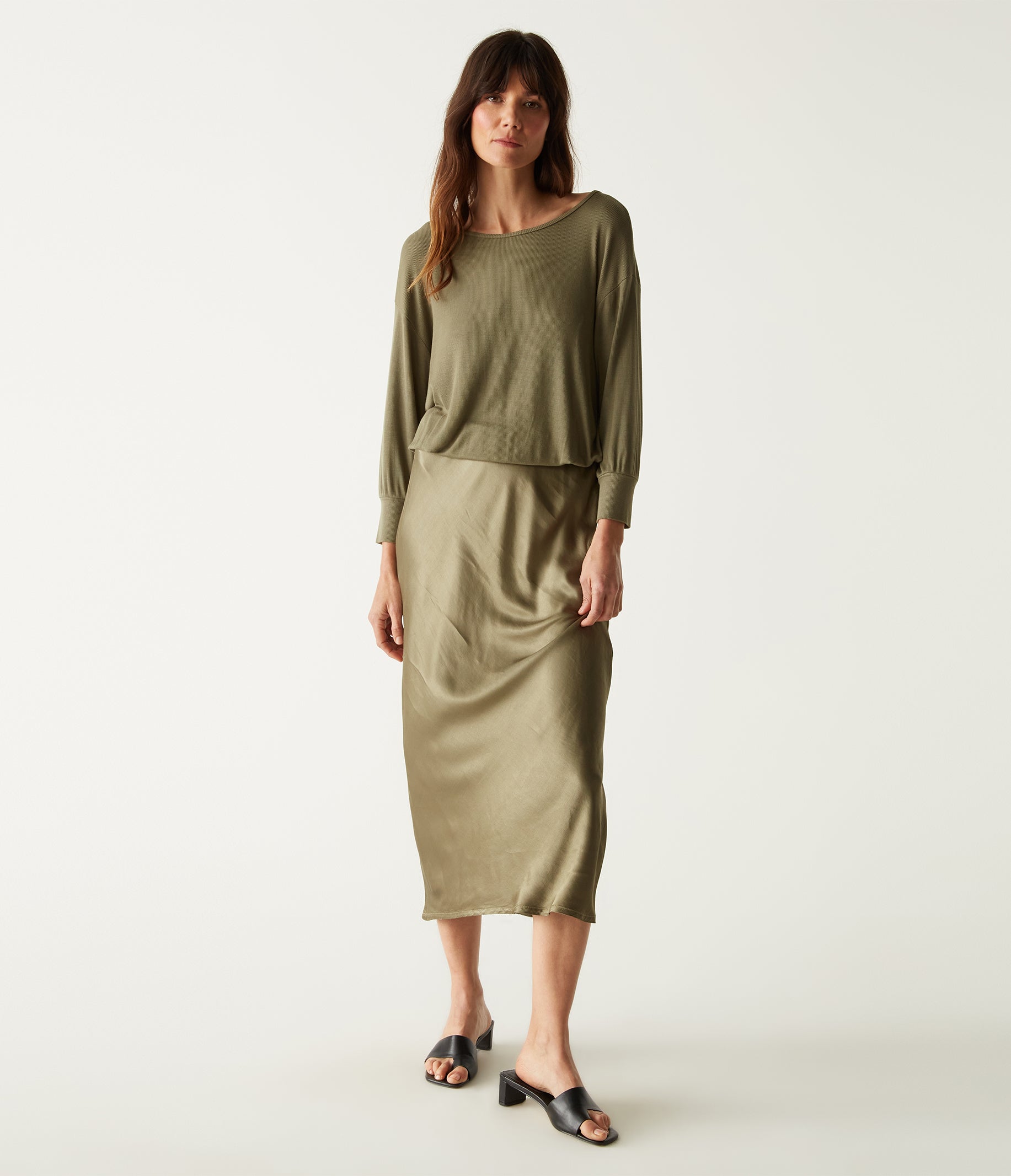 Calliope cotton midi dress