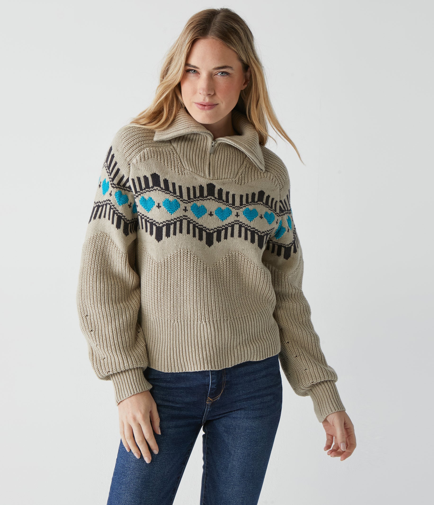 Touch of wool Fair Isle sweater