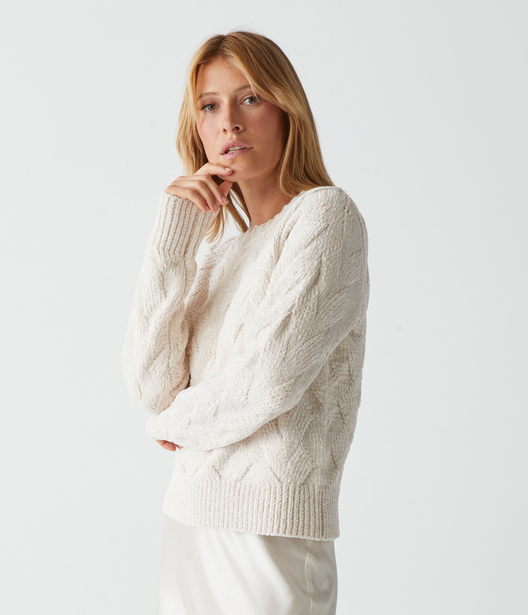 Cyrus hotsell chenille sweater