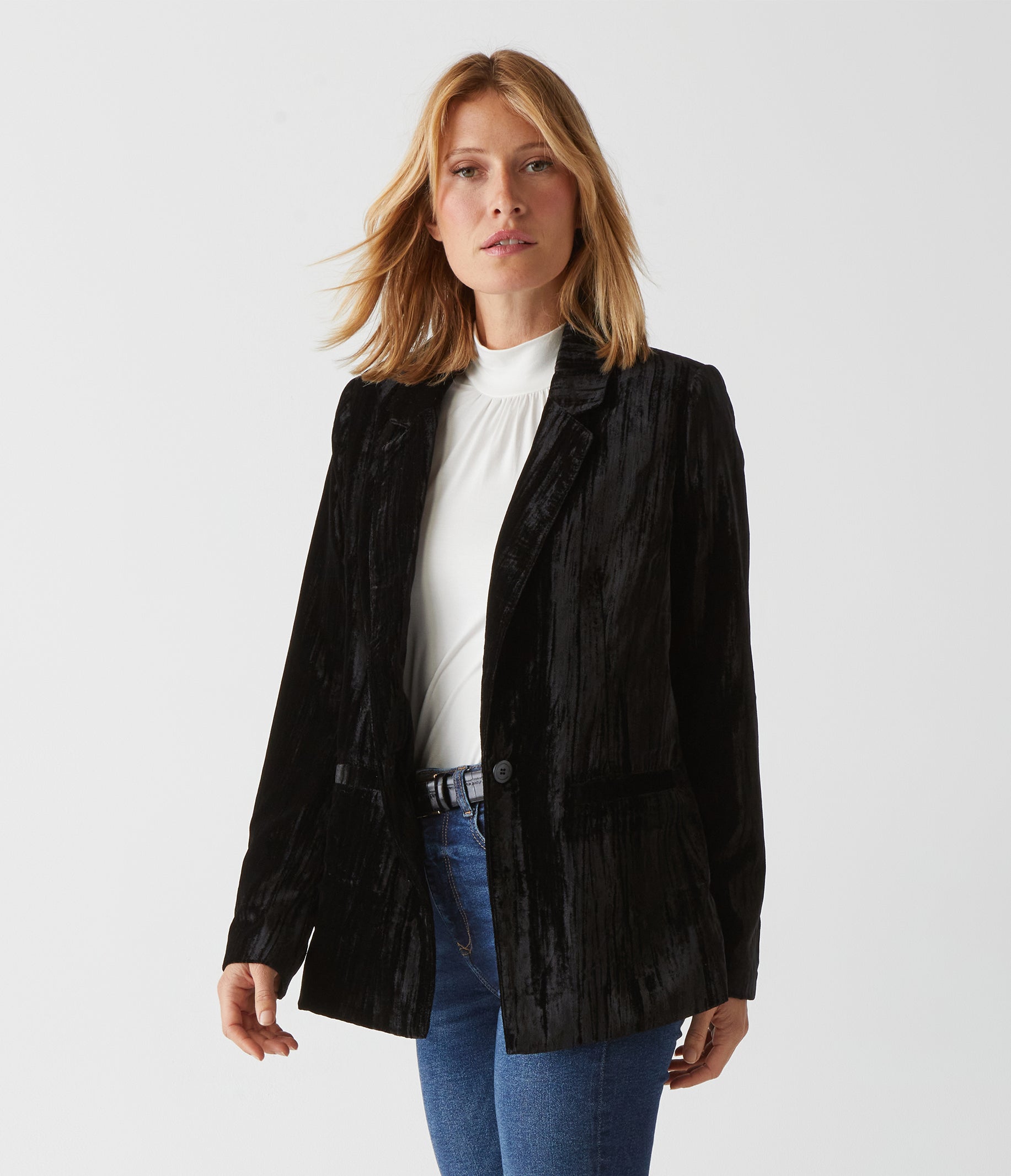 Womens black clearance corduroy blazer