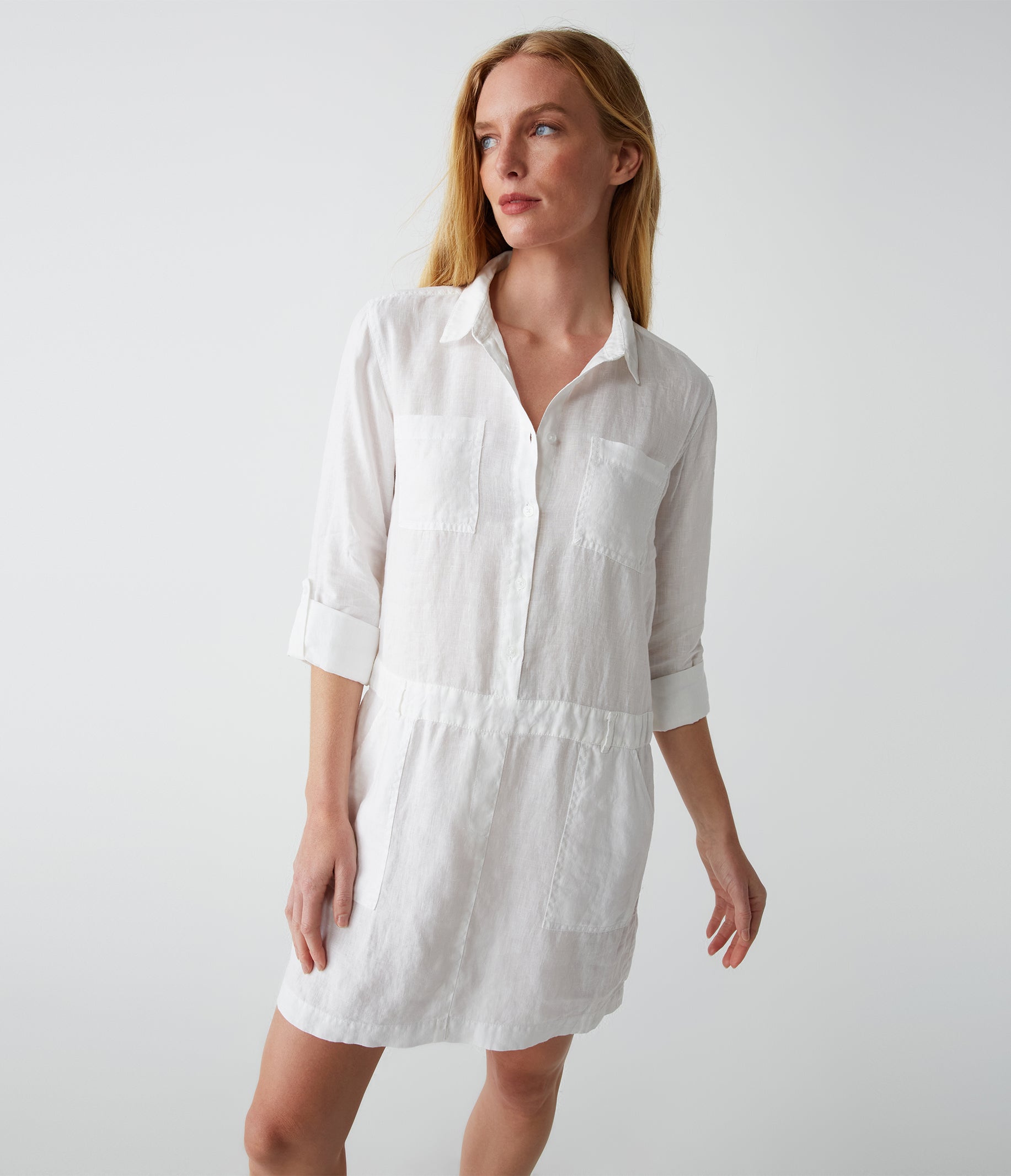 Pilar Linen Shirt Dress