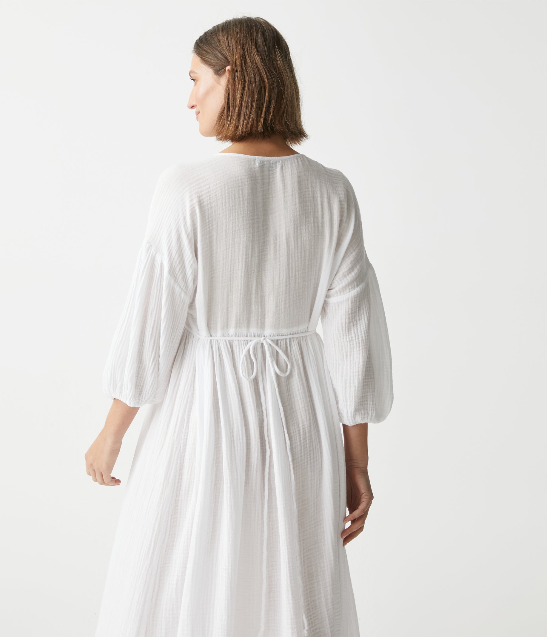 Isabella Gauze Midi Dress